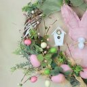 Ver imagem 2 de Guirlanda de Páscoa Coelho e Casinha 45cm