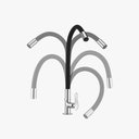 Ver imagem 2 de Torneira de Cozinha Lorenzetti Flex de Mesa Preta 1177 B27