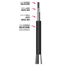Torneira de Cozinha Lorenzetti Flex de Mesa Preta 1177 B27 - 3