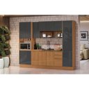 Ver imagem 1 de Cozinha Modulada Kappesberg 7 Peças Vibra C7p109 Canela/grafite Lacca