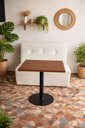 Ver imagem 3 de Mesa Bistrô Retangular 70cmx60cm Moderno e Funcional:preto
