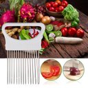 Ver imagem 5 de Cortador de Cebola Walfos Titular Garfo de Aço Inoxidável Plástico Vegetal