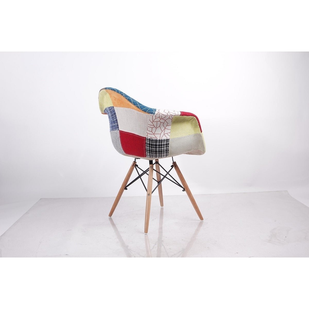 Cadeira Charles Eames Patchwork com Braços - 5