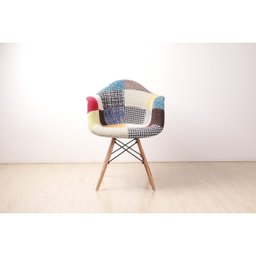 Cadeira Charles Eames Patchwork com Braços - 4