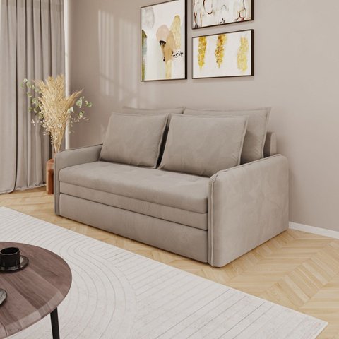 Sofá Cama para Sala de Estar Living 4 Lugares Maricá