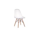 Ver imagem 1 de Cadeira Charles Eames Eiffel Wood - Policarbonato Transparente