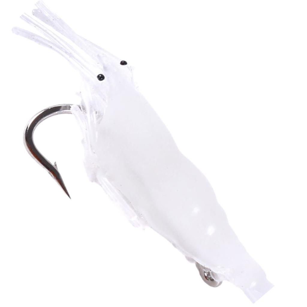 15 Iscas Artificiais Camarão 4.5cm com Anzol - 5