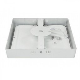 Plafon LED Sobrepor 18W Branco Frio Quadrado - 4