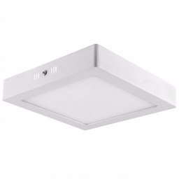 Plafon LED Sobrepor 18W Branco Frio Quadrado - 2