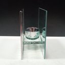 Ver imagem 7 de Castiçal Decorativo de Vidro Transparente 12x12x6cm Porta Vela Mesa Jantar Sala