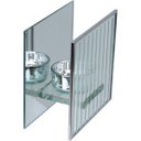 Ver imagem 1 de Castiçal Decorativo de Vidro Transparente 12x12x6cm Porta Vela Mesa Jantar Sala