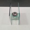 Ver imagem 6 de Castiçal Decorativo de Vidro Transparente 12x12x6cm Porta Vela Mesa Jantar Sala