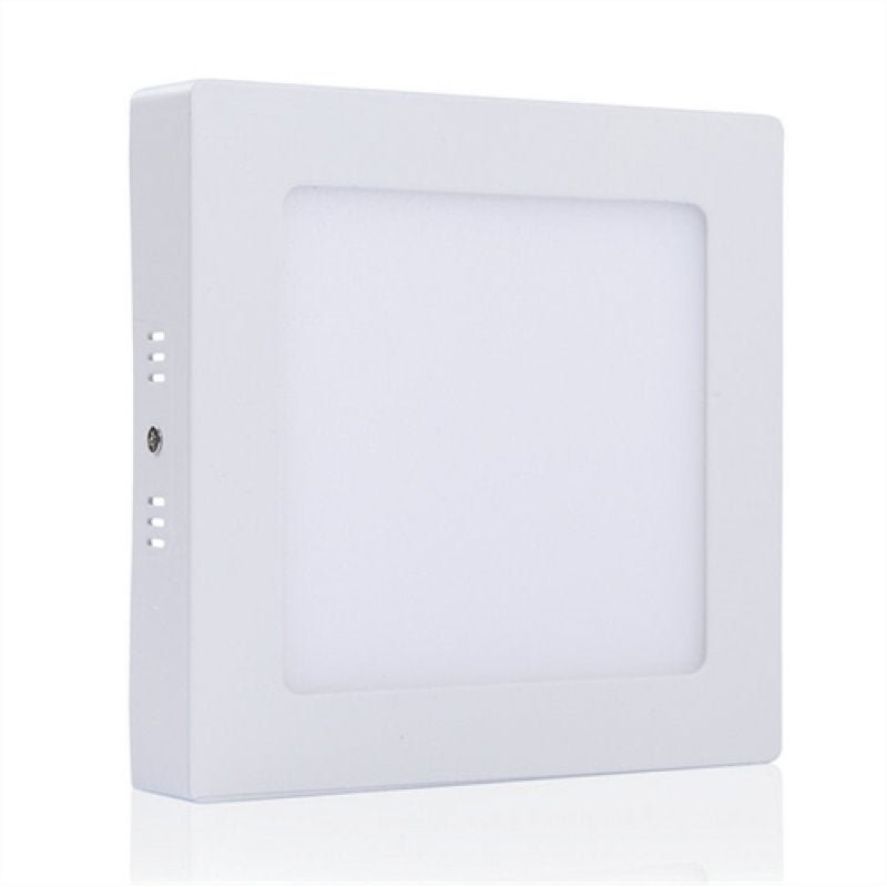 Plafon LED Sobrepor 18W Branco Quente Quadrado