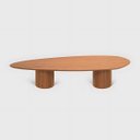 Ver imagem 1 de Mesa de Centro Orgânica em Madeira Maciça 130x60x30cm Dakota Ccs