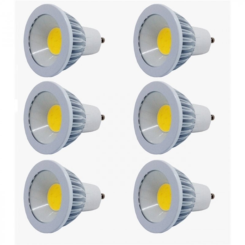 Lâmpada LED Dicróica Spot Gu10 Cob Branco Quente 3W Kit 6 - 1