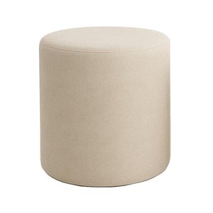 Puff Beca Cilindro Suede Live - 7 Decor Bege
