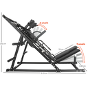 Ver imagem 6 de Agachamento Hack Leg Press Máquina Articulada 2 em 1 Yangfit