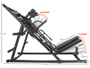 Ver imagem 6 de Agachamento Hack Leg Press Máquina Articulada 2 em 1 Yangfit