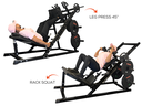 Ver imagem 4 de Agachamento Hack Leg Press Máquina Articulada 2 em 1 Yangfit