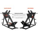 Ver imagem 2 de Agachamento Hack Leg Press Máquina Articulada 2 em 1 Yangfit