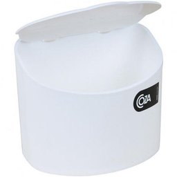 Saleiro Plástico Com Tampa Cozinha 500G Coza Cozinha Parede Branco - 3