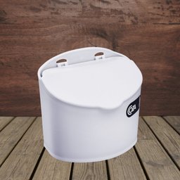Saleiro Plástico Com Tampa Cozinha 500G Coza Cozinha Parede Branco - 4
