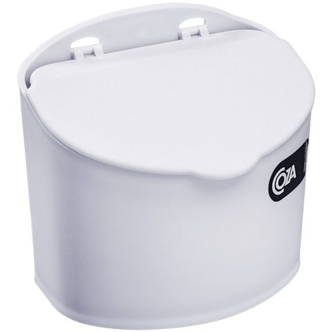 Saleiro Plástico Com Tampa Cozinha 500G Coza Cozinha Parede Branco
