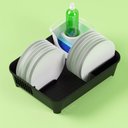 Ver imagem 4 de Escorredor De Louças Coza Aberturas Porta Talheres Cozinha Preto