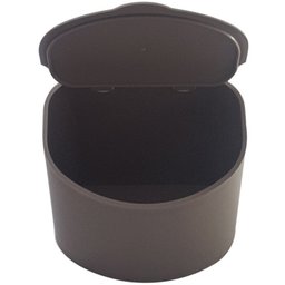 Saleiro Plástico Com Tampa Cozinha 500G Coza Cozinha Parede Cinza - 3
