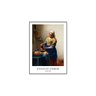 Quadro "a Leiteira, 1658" de Johannes Vermeer C/ Vidro Moldura Preta 60x84cm - 5