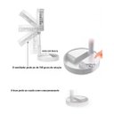 Ver imagem 6 de Ventilador Portatil Bateria Potente Lindo Top Leve Ajustavel