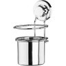 Suporte Para Talheres Utensílios Em Aço Cromado Com Ventosa - 2