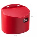 Ver imagem 2 de Saleiro Plástico Com Tampa Cozinha 500G Coza Cozinha Parede Vermelho