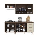 Ver imagem 2 de Cozinha Modulada Compacta Fidelitá Lisboa 4 Peças 190cm 9 Portas 3 Gavetas com Tampo