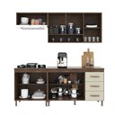 Ver imagem 3 de Cozinha Modulada Compacta Fidelitá Lisboa 4 Peças 190cm 9 Portas 3 Gavetas com Tampo