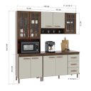 Ver imagem 4 de Cozinha Modulada Compacta Fidelitá Lisboa 4 Peças 190cm 9 Portas 3 Gavetas com Tampo