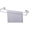 Toalheiro Duplo Aço Inox 60cm Médio Porta Toalhas De Banho - 1