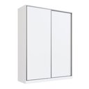 Ver imagem 1 de Guarda Roupa Solteiro Branco 183x59,8x235cm 2 Portas 3 Gavetas Rc 2003 Emovell