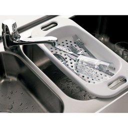 Escorredor Pia Multiuso Encaixe Cuba Alimentos Copos Coza Branco - 3