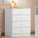 Ver imagem 1 de Cômoda Infantil 4 Gavetas Labirinto - Branco