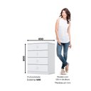 Ver imagem 4 de Cômoda Infantil 4 Gavetas Labirinto - Branco