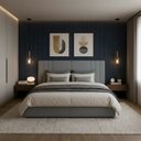 Ver imagem 4 de Cabeceira Box Casal Liz 140cm Estofada Linho Premium Painel de Parede:Cinza