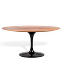 Ver imagem 2 de Mesa Saarinen Oval Imbuia 244x137cm - Base Preta
