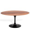 Ver imagem 1 de Mesa Saarinen Oval Imbuia 244x137cm - Base Preta