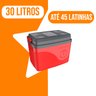 Caixa Térmica Cooler com Alça 30 Litros Grande 45 Latas Unitermi - 4