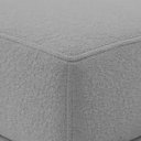 Ver mais imagens de Puff Decorativo Aloy Bouclé Premium Assento Extra para Sala Quarto Design Moderno Cinza