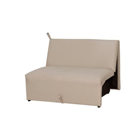 Sofá Cama 2 Lugares Compacro sem Braço 115 Larg Malu Matrix Cor:sintetico Bege