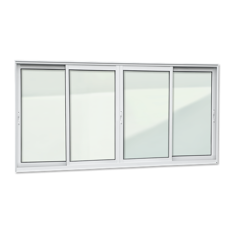 Janela Alumínio Elite 4 Folhas Moveis 100 x 200 V.Liso Branco Brimak