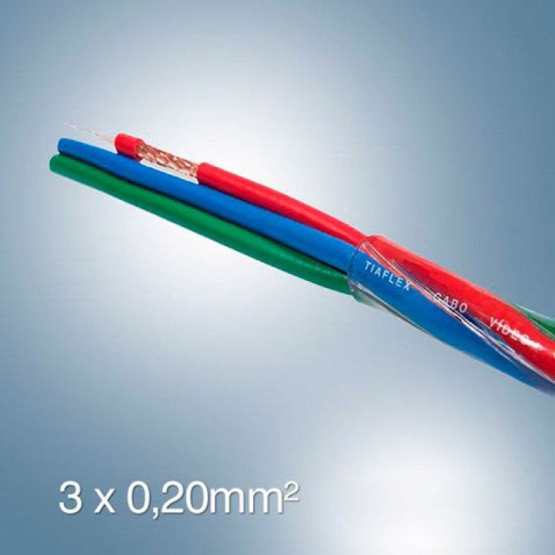 Cabo Vídeo Componente (Redondo) 3x0.20 Mm² 10 Mt - 1
