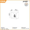Ver imagem 2 de Nicho Decorativo Cubo 39,5x39,5cm 100% Mdf C55 Pradel Móveis Dalla Costa Freijó